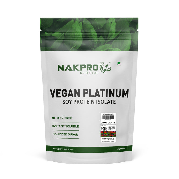 Nakpro Platinum Soy Protein Isolate | 84g Protein | Plant based Protein