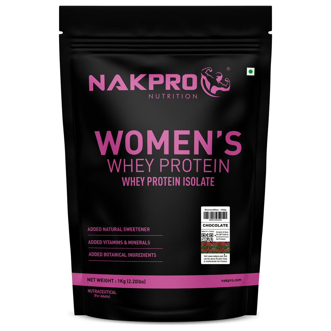 Nakpro Women’s Whey Protein Isolate | 75g Protein | With Biotin & Herbal Extracts