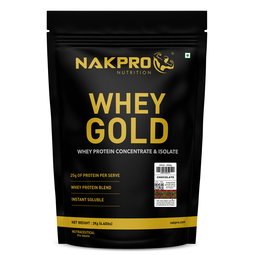 Nakpro Whey Gold Whey Protein Blend | 73g Protein | Whey Isolate & Concentrate Blend