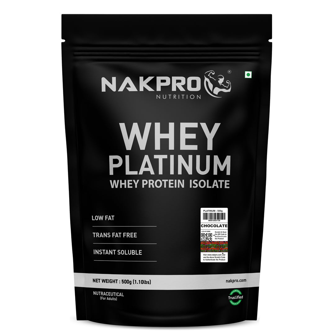 Nakpro Platinum 100% Whey Protein Isolate | 82g Protein | Trustified Certified