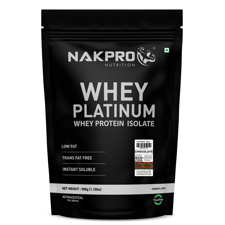 Nakpro Platinum 100% Whey Protein Isolate | 82g Protein | Trustified Certified