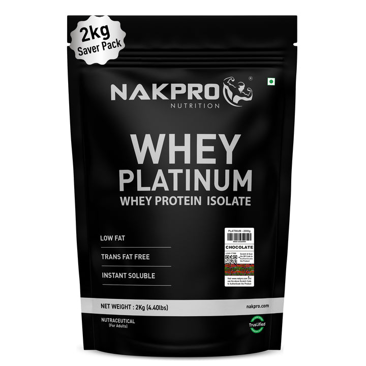 Nakpro Platinum Whey Protein Isolate | 82g Protein | Trustified Certified
