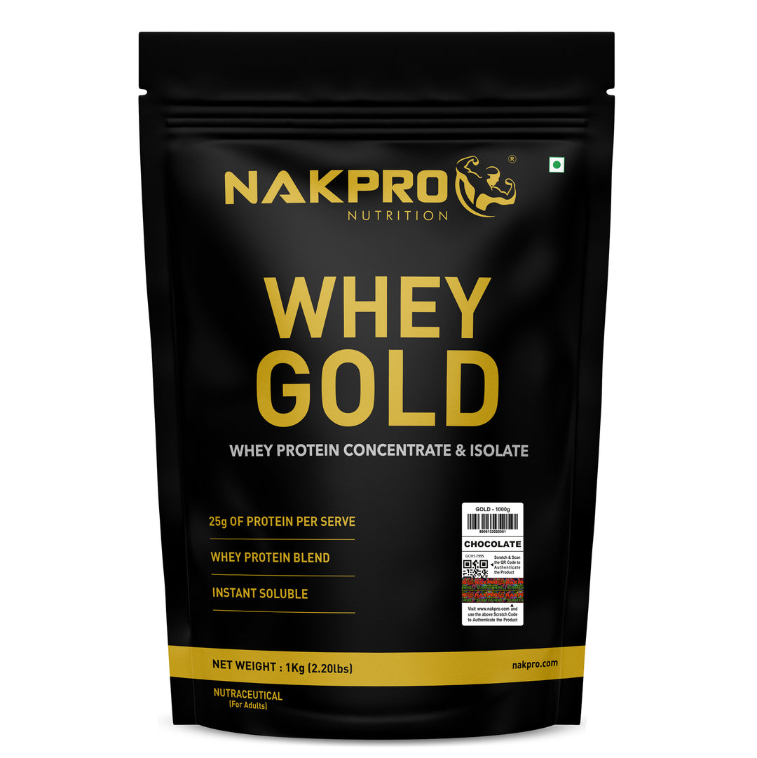 Nakpro Whey Gold Whey Protein Blend | 73g Protein | Whey Isolate & Concentrate Blend