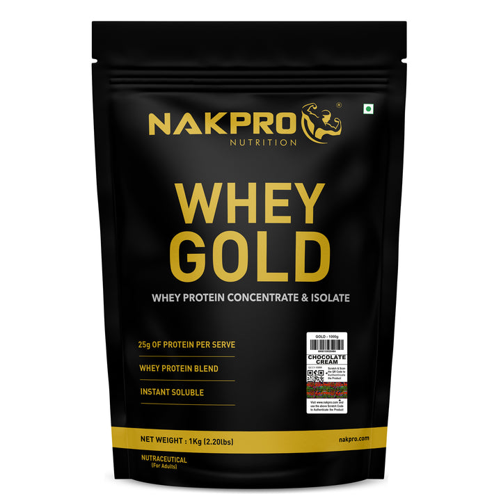 Nakpro Whey Gold Whey Protein Blend | 73g Protein | Whey Isolate & Concentrate Blend
