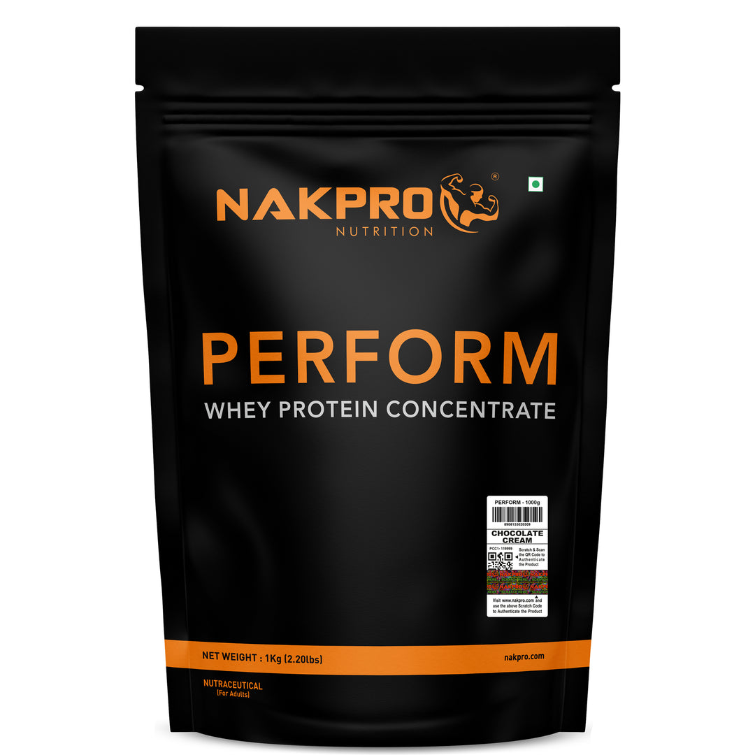 Nakpro Perform Whey Protein Concentrate | 65g Protein | Trustified Certified
