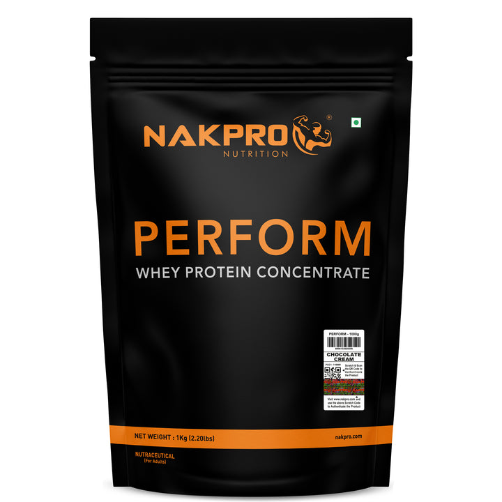 Nakpro Perform Whey Protein Concentrate | 65g Protein | Trustified Certified