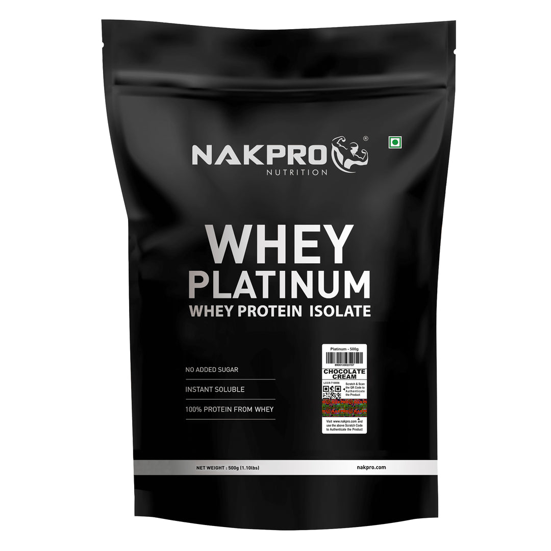 Nakpro Platinum Whey Protein Isolate | 82g Protein | Trustified Certified