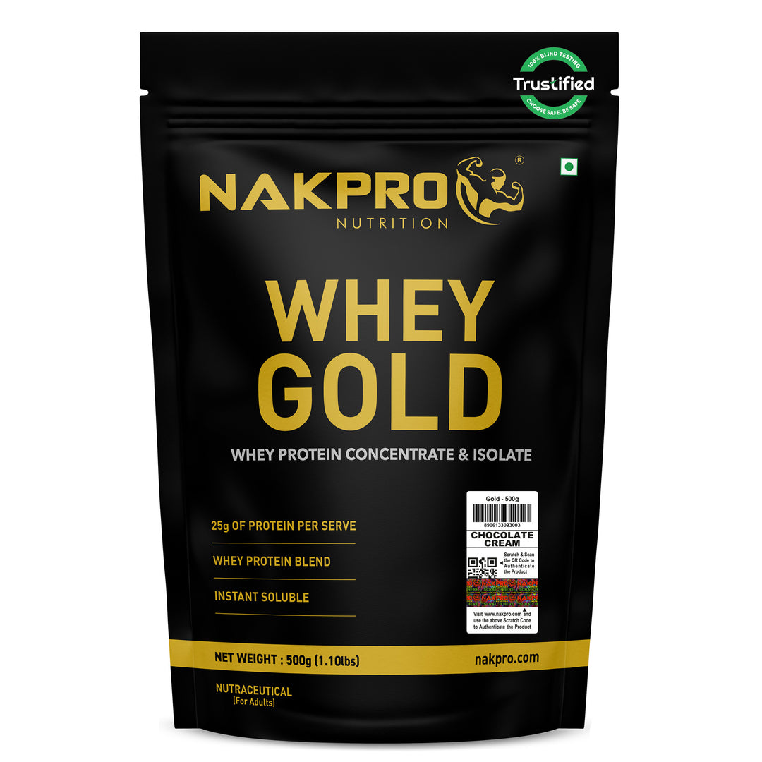 Nakpro Whey Gold Whey Protein Blend | 73g Protein | Whey Isolate & Concentrate Blend