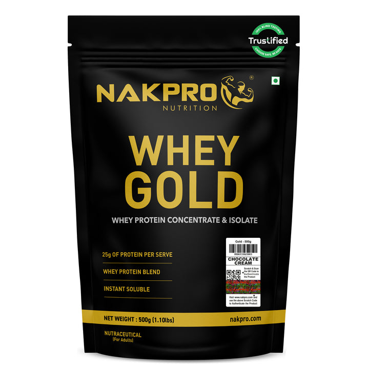 Nakpro Whey Gold Whey Protein Blend | 73g Protein | Whey Isolate & Concentrate Blend