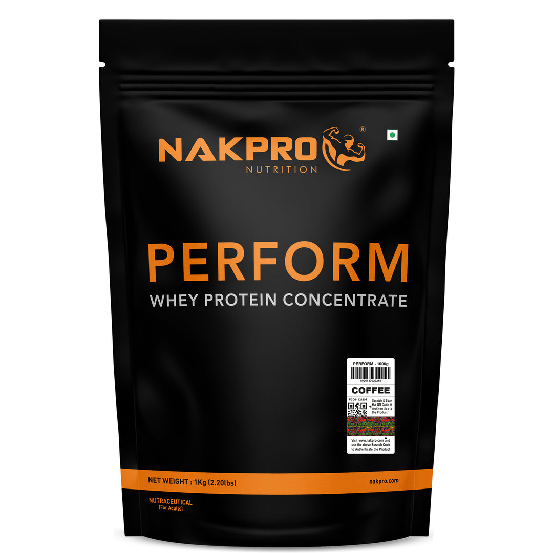 Nakpro Perform Whey Protein Concentrate | 65g Protein | Trustified Certified
