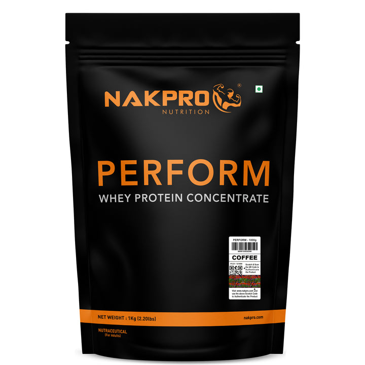 Nakpro Perform Whey Protein Concentrate | 65g Protein | Trustified Certified
