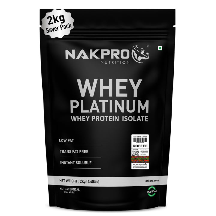 Nakpro Platinum Whey Protein Isolate | 82g Protein | Trustified Certified