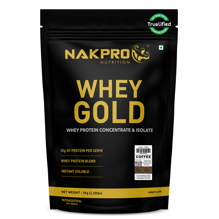 Nakpro Whey Gold Whey Protein Blend | 73g Protein | Whey Isolate & Concentrate Blend