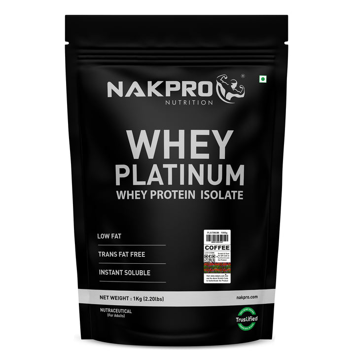 Nakpro Platinum 100% Whey Protein Isolate | 82g Protein | Trustified Certified