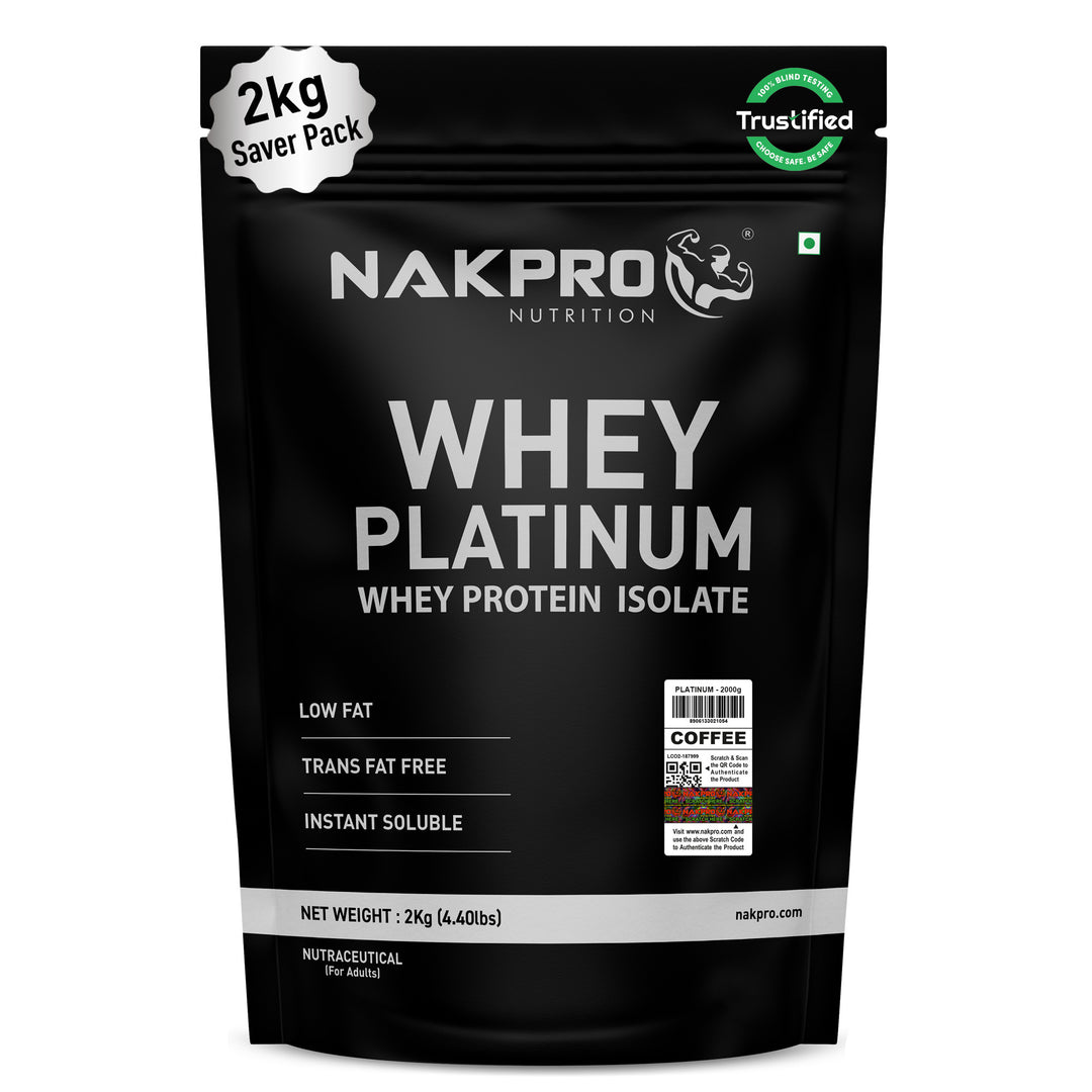 Nakpro Platinum Whey Protein Isolate | 82g Protein | Trustified Certified