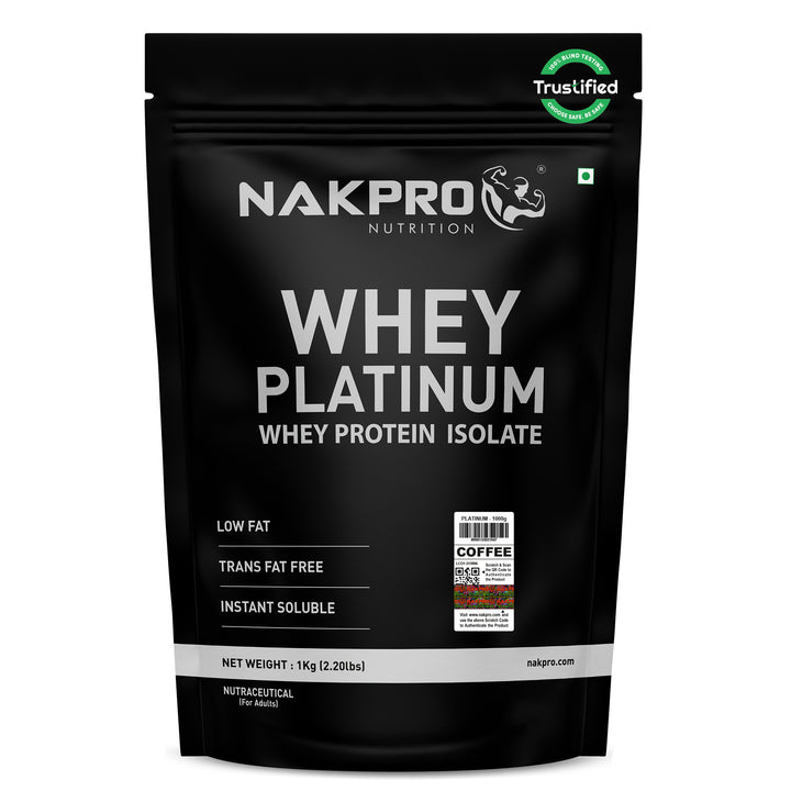 Nakpro Platinum Whey Protein Isolate | 82g Protein | Trustified Certified