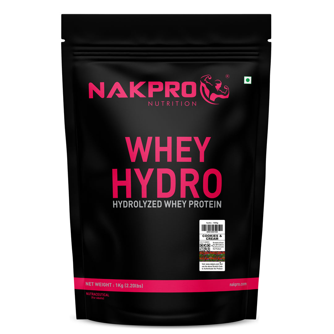 Nakpro Whey Hydro Whey Protein Hydrolysate | 75g Protein | Premium Whey Protein