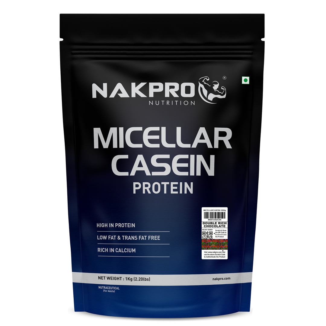 Nakpro Micellar Casein Protein Powder | 80g Protein | Slow Release Protein