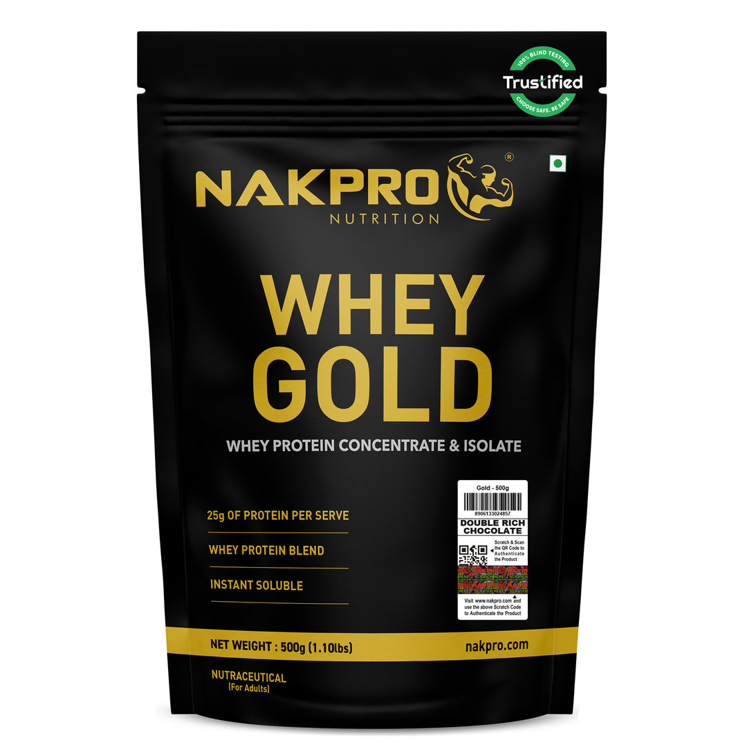 Nakpro Whey Gold Whey Protein Blend | 73g Protein | Whey Isolate & Concentrate Blend