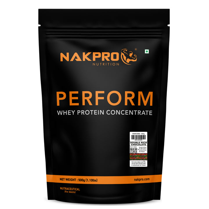 Nakpro Perform Whey Protein Concentrate | 65g Protein | Trustified Certified