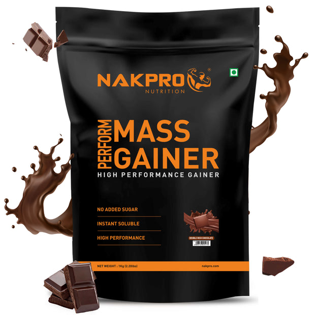 NAKPRO PERFORM MASS GAINER DOUBLE RICH CHOCOLATE 1KG