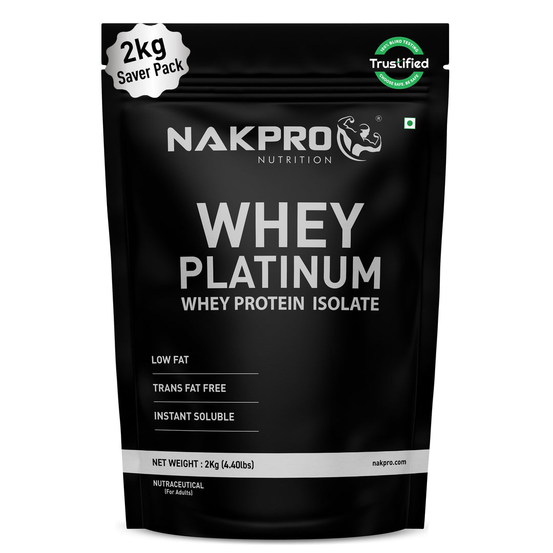 Nakpro Platinum Whey Protein Isolate | 82g Protein | Trustified Certified