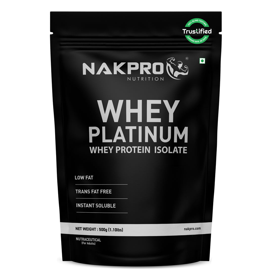 Nakpro Platinum Whey Protein Isolate | 82g Protein | Trustified Certified