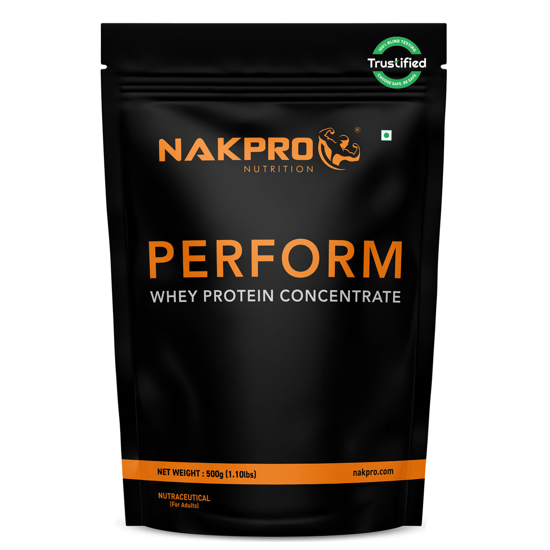 Nakpro Perform Whey Protein Concentrate | 65g Protein | Trustified Certified