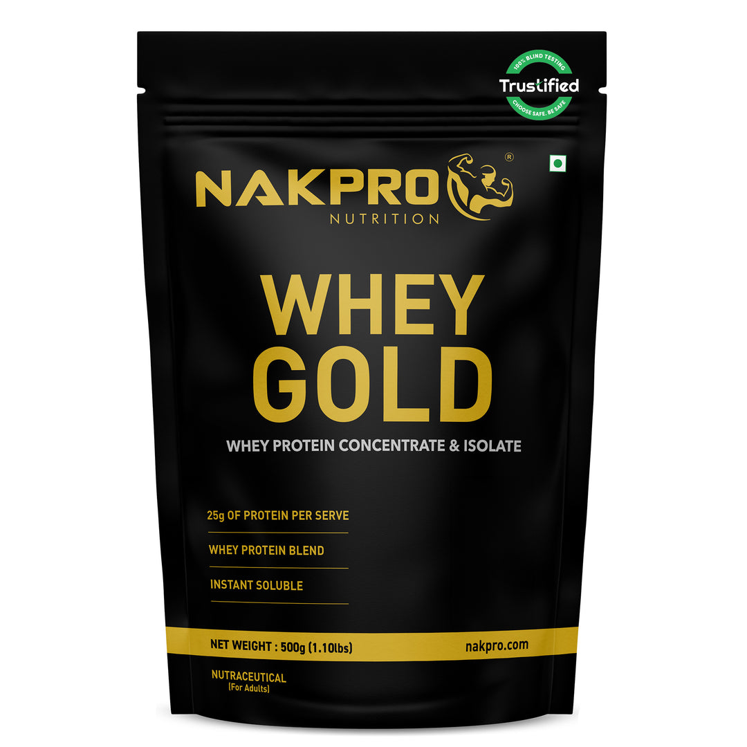 Nakpro Whey Gold Whey Protein Blend | 73g Protein | Whey Isolate & Concentrate Blend