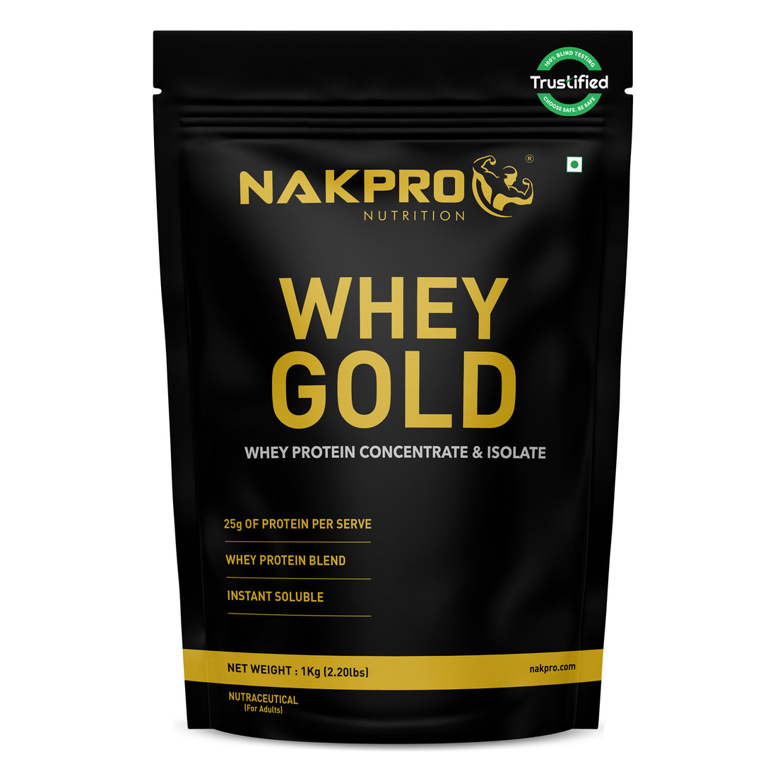 Nakpro Whey Gold Whey Protein Blend | 73g Protein | Whey Isolate & Concentrate Blend