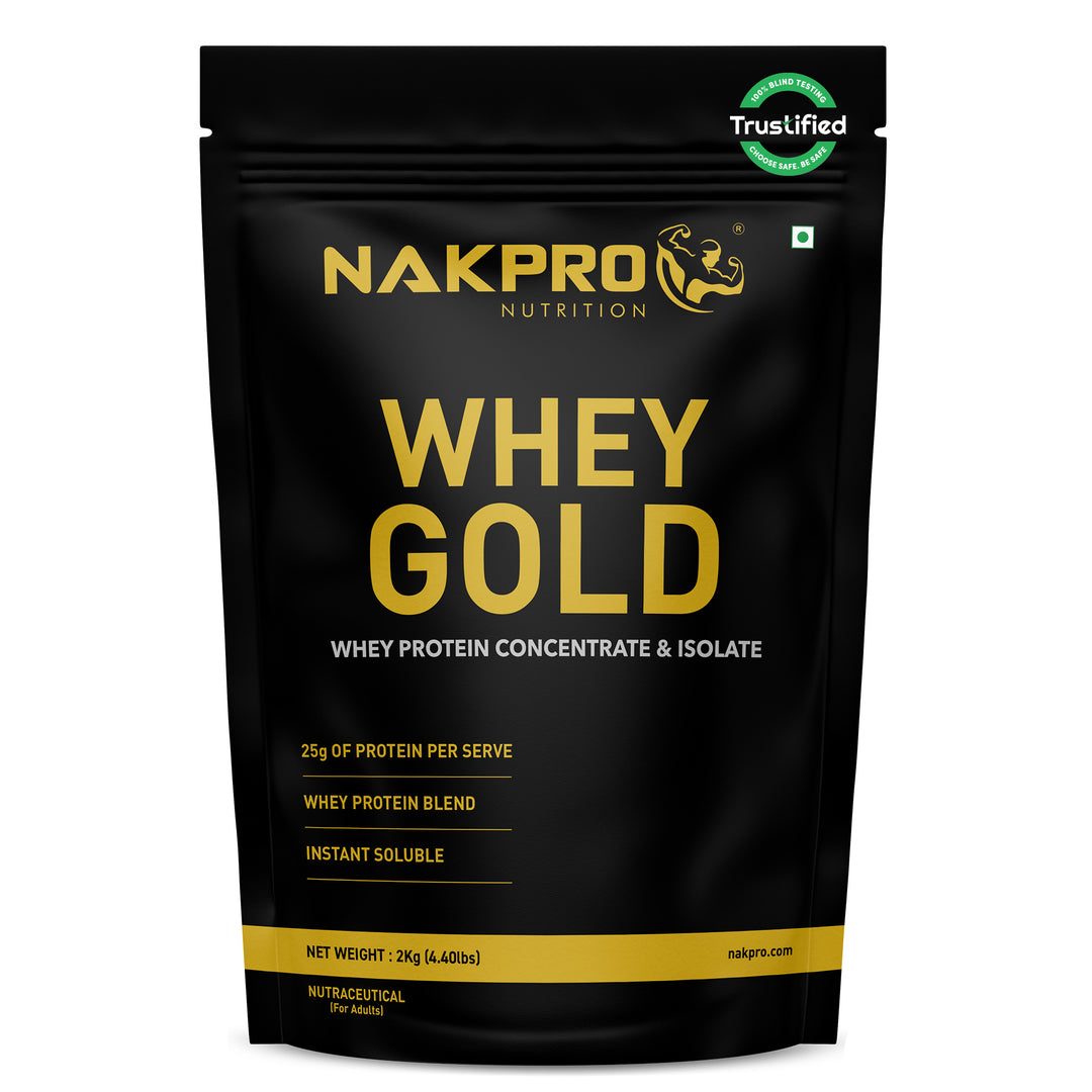 Nakpro Whey Gold Whey Protein Blend | 73g Protein | Whey Isolate & Concentrate Blend