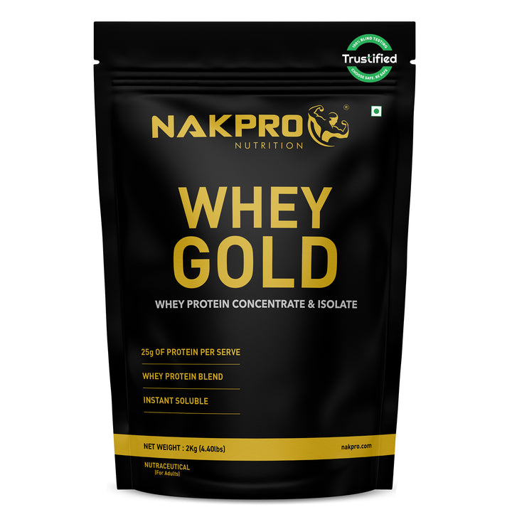 Nakpro Whey Gold Whey Protein Blend | 73g Protein | Whey Isolate & Concentrate Blend