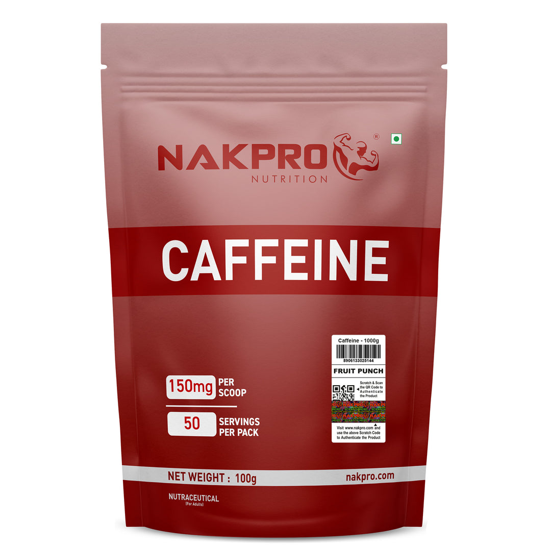 Nakpro Caffeine Pre-Workout Supplement | Support alertness and mental focus