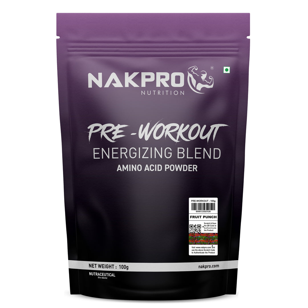 Nakpro Pre-Workout Supplement | Supports Energy, Focus & Performance