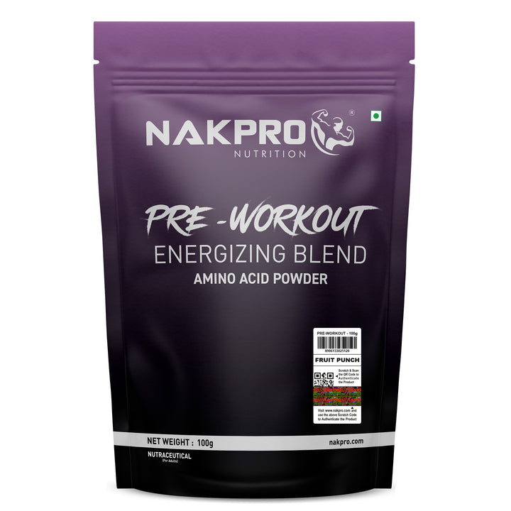 Nakpro Pre-Workout Supplement | Supports Energy, Focus & Performance