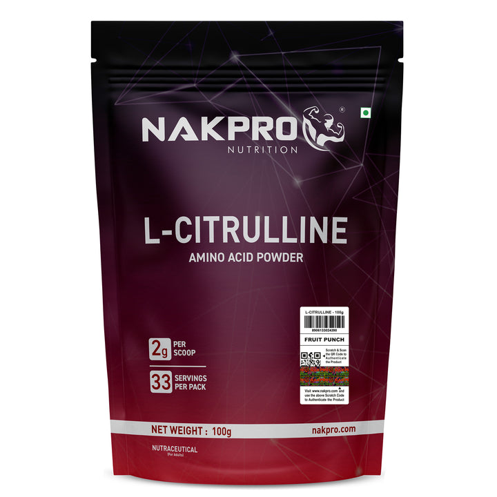 Nakpro L-Citrulline | Amino Acid | Promotes Muscle Power & Energy
