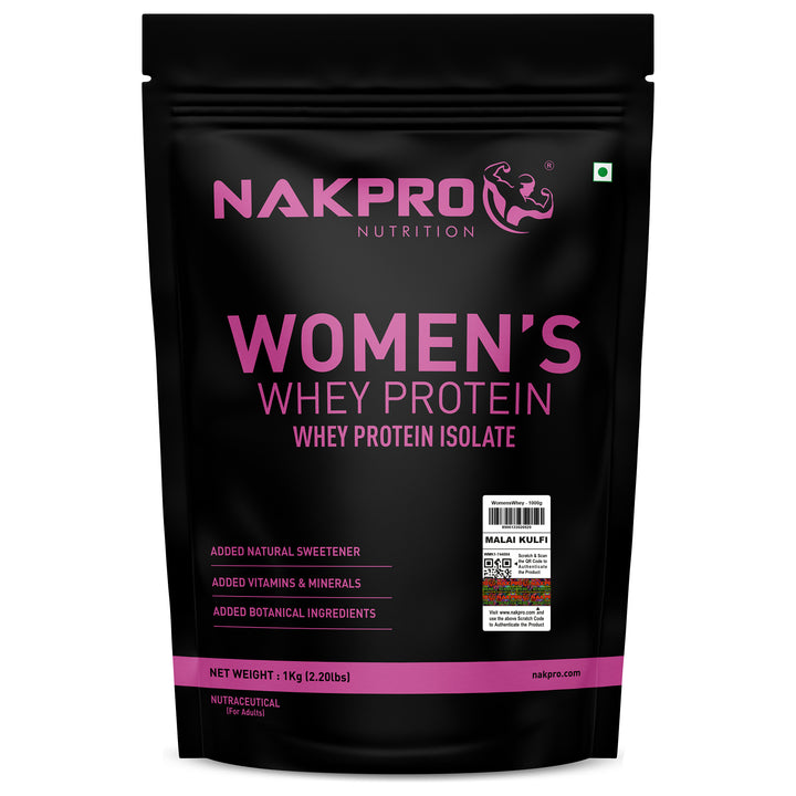 Nakpro Women’s Whey Protein Isolate | 75g Protein | With Biotin & Herbal Extracts