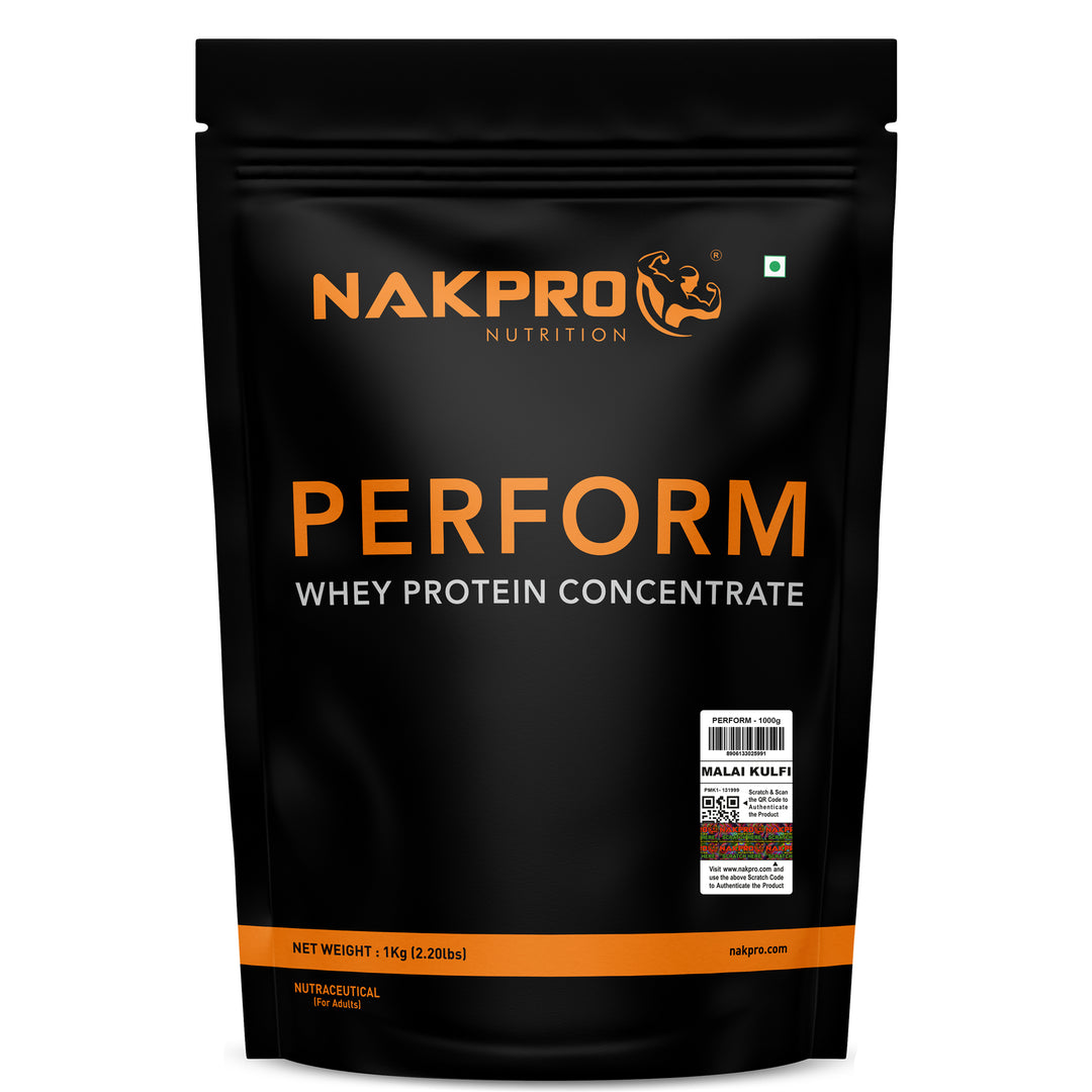 Nakpro Perform Whey Protein Concentrate | 65g Protein | Trustified Certified