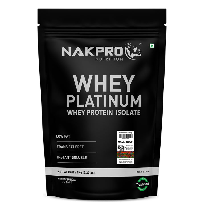 Nakpro Platinum 100% Whey Protein Isolate | 82g Protein | Trustified Certified