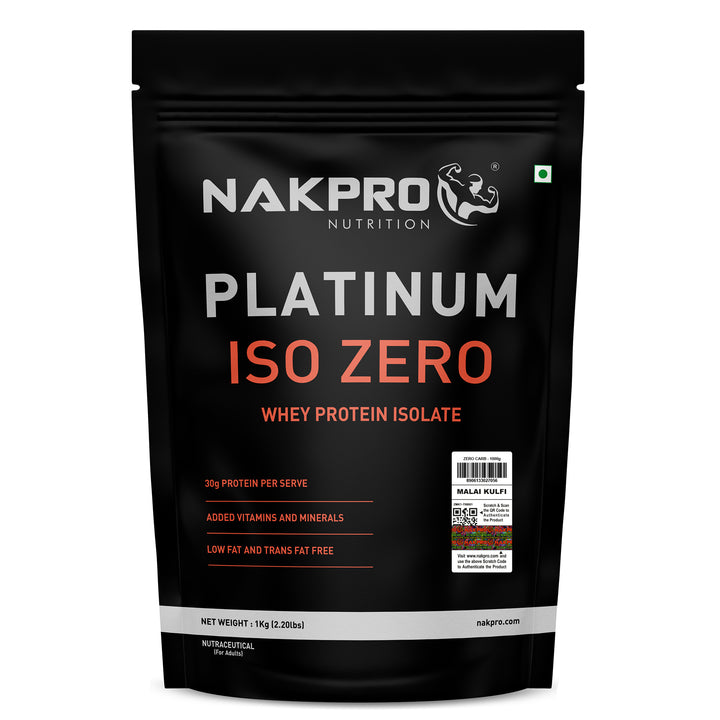 Nakpro Platinum ISO Zero Whey Protein Isolate | 89g Protein