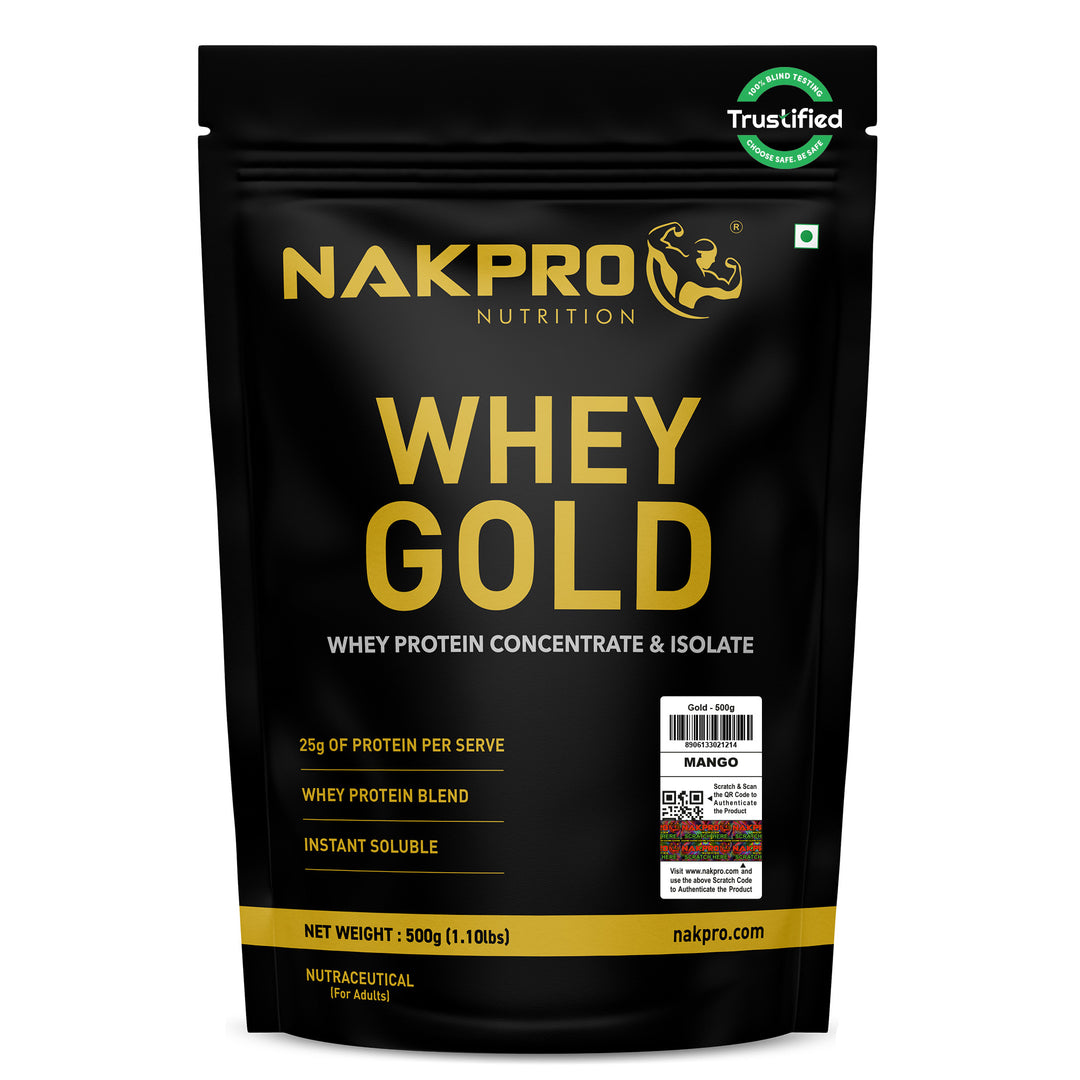 Nakpro Whey Gold Whey Protein Blend | 73g Protein | Whey Isolate & Concentrate Blend
