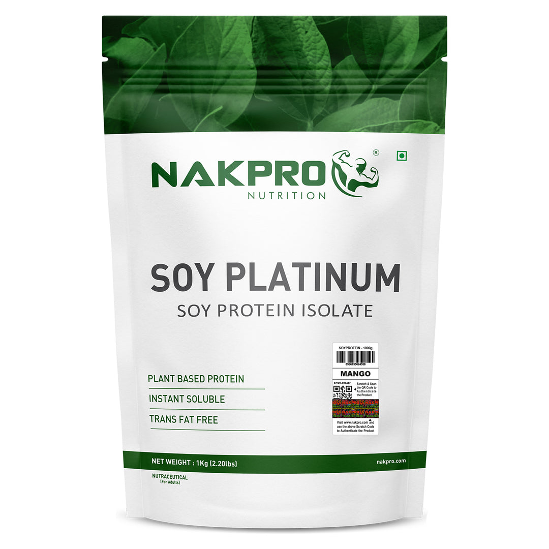 Nakpro Platinum Soy Protein Isolate | 84g Protein | Plant based Protein
