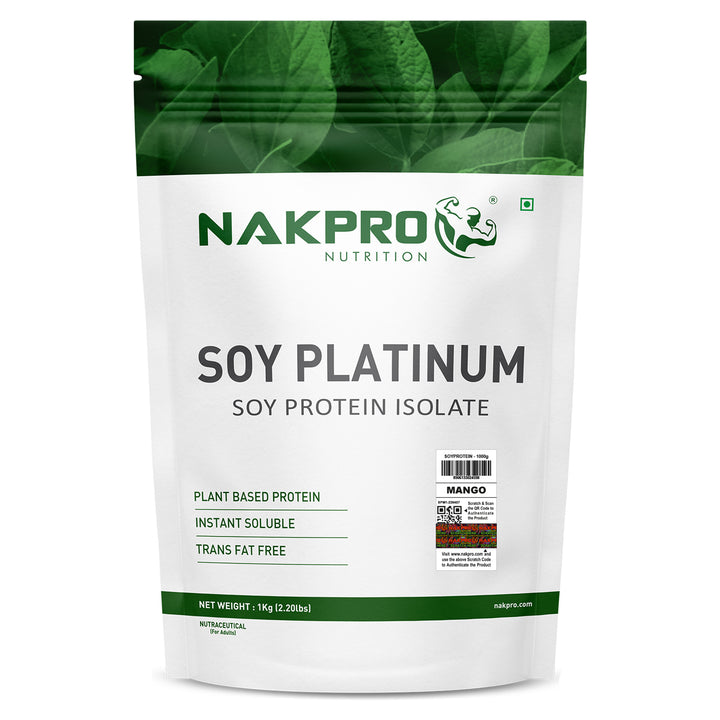 Nakpro Platinum Soy Protein Isolate | 84g Protein | Plant based Protein