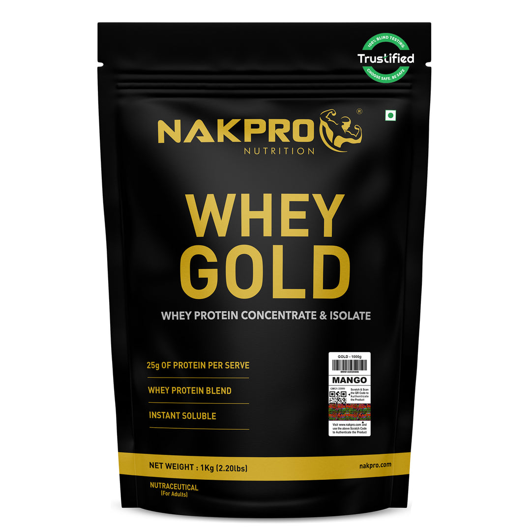 Nakpro Whey Gold Whey Protein Blend | 73g Protein | Whey Isolate & Concentrate Blend