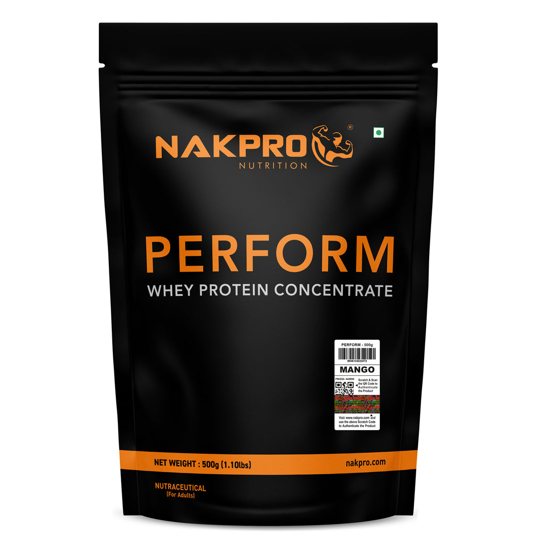 Nakpro Perform Whey Protein Concentrate | 65g Protein | Trustified Certified