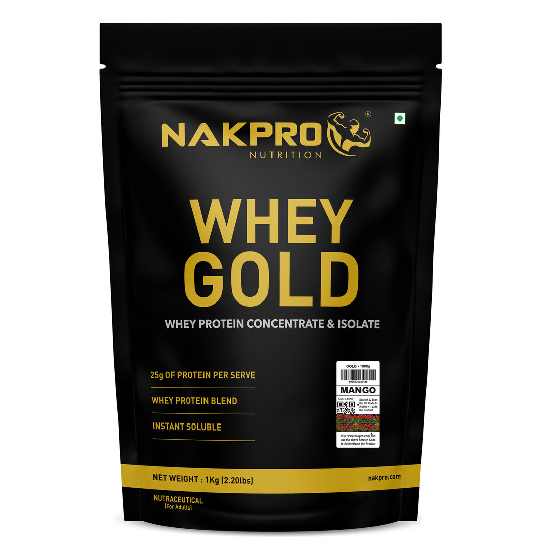 Nakpro Whey Gold Whey Protein Blend | 73g Protein | Whey Isolate & Concentrate Blend