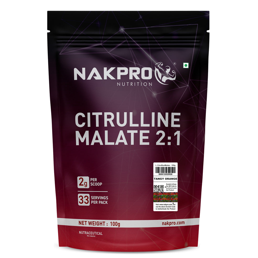 Nakpro Citrulline Malate | Amino Acid Supplement | Exercise Performance Support