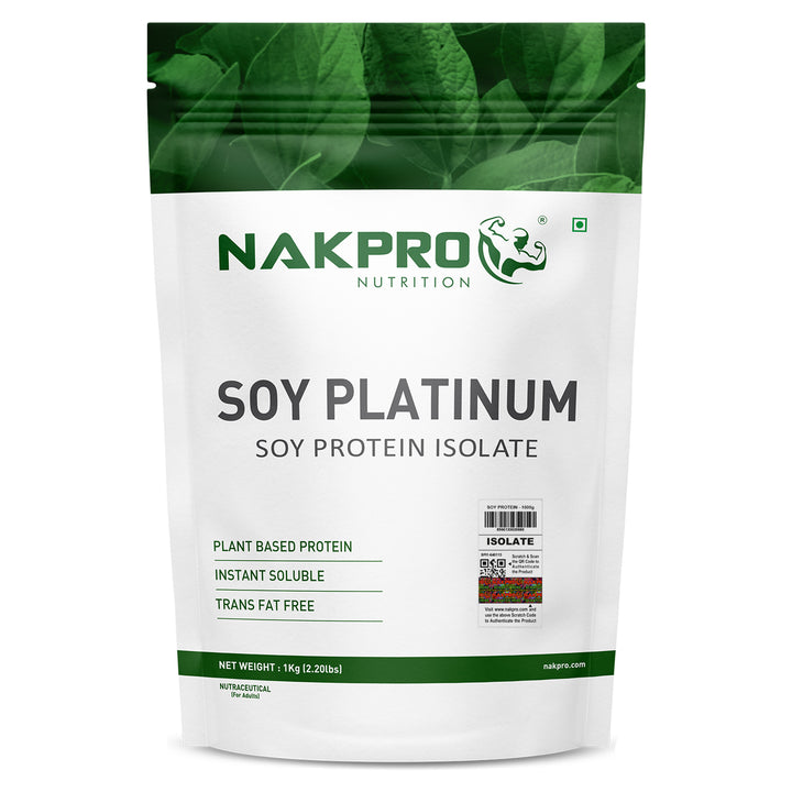 Nakpro Platinum Soy Protein Isolate | 84g Protein | Plant based Protein