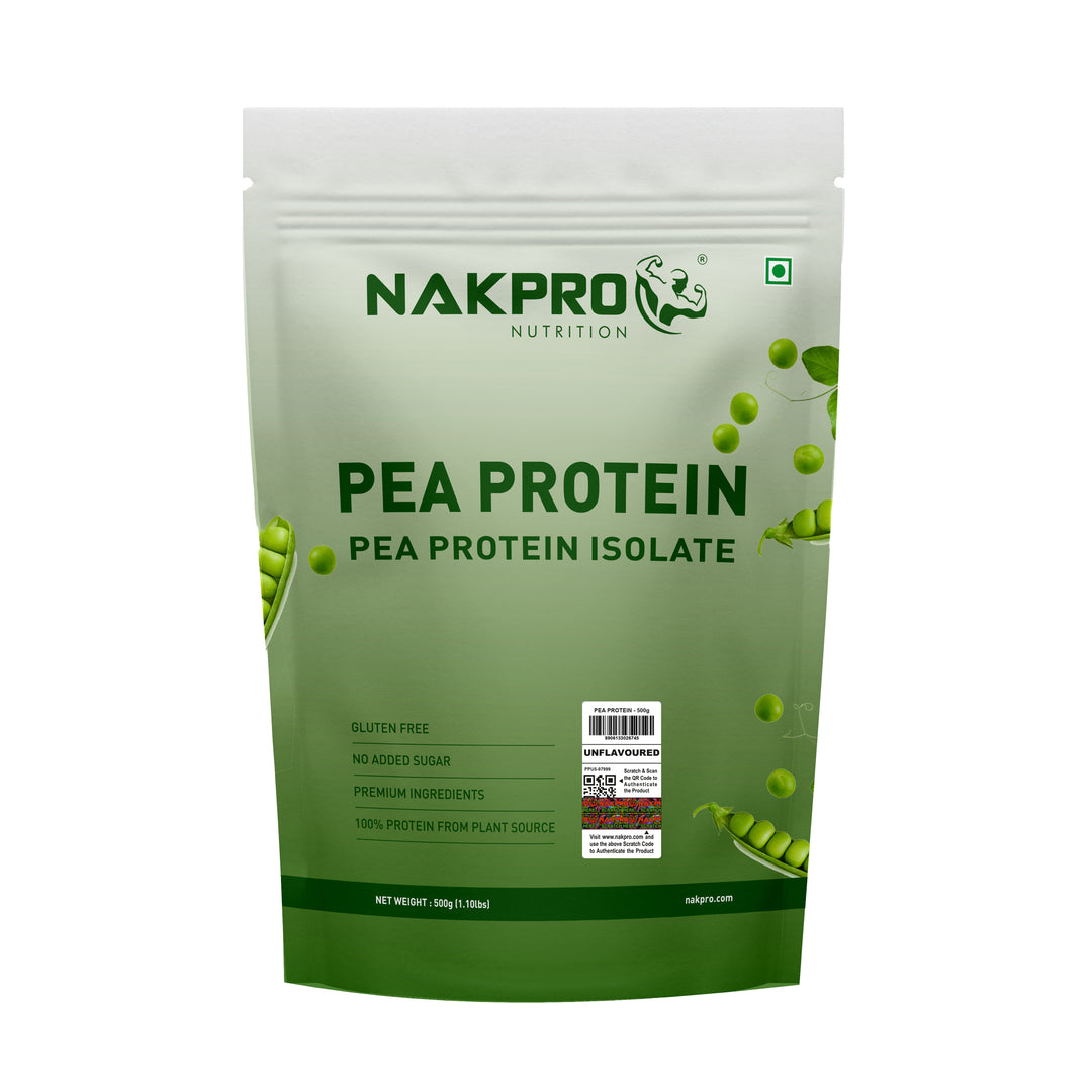 Nakpro Pea Protein Isolate | 72g Protein | Plant-Based Protein Powder