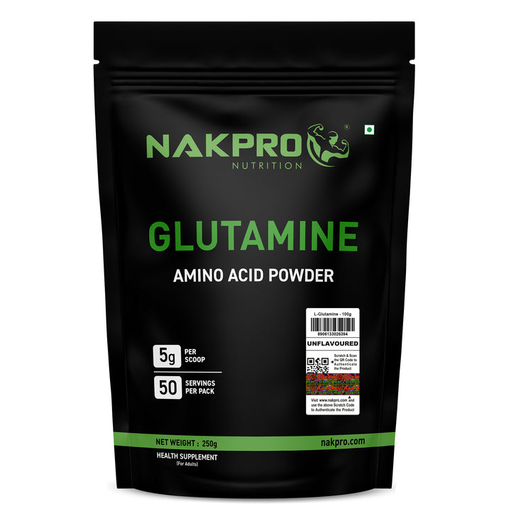 Nakpro L-Glutamine | Amino Acid for Muscle Recovery & Growth